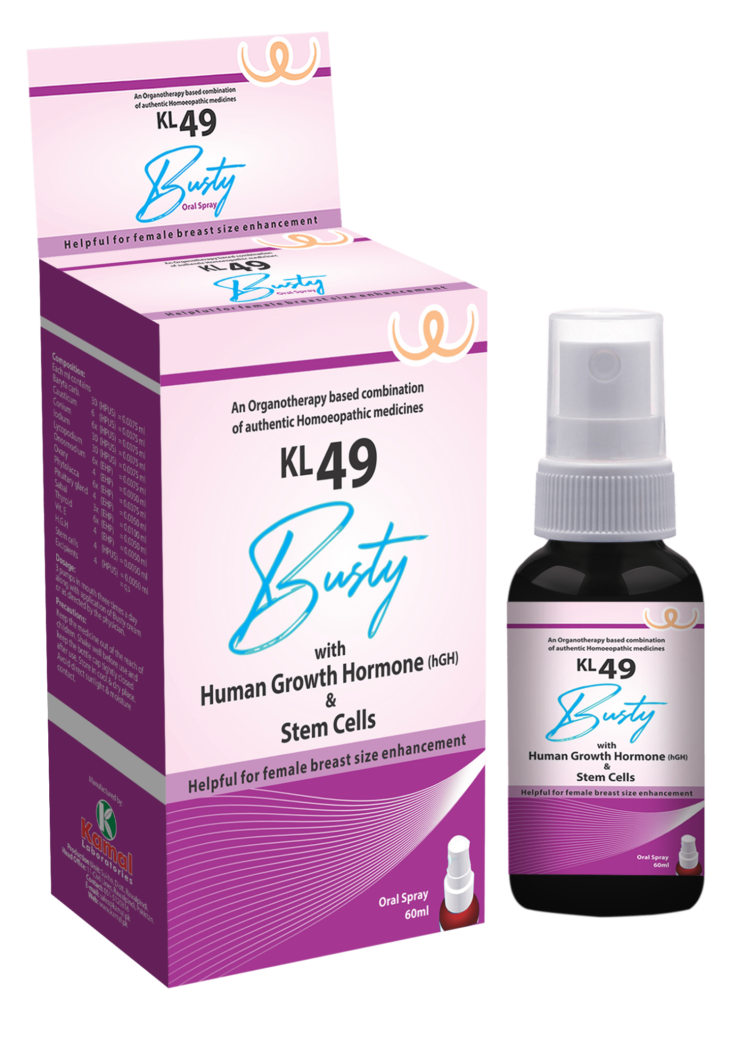 Kl 49 Busty Spray Helpful For Female Breast Size Enhancement Kamal