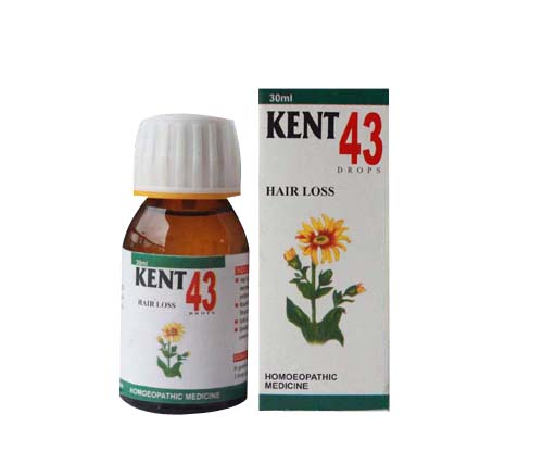 Kent Drop 43 | Homeopathic medicine for the treatment of Hair Loss by Kent  Pharma | Online Homoeopathic Store