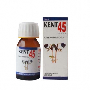 Kent Drop 45 | Homeopathic medicine for the treatment of Amenorrhea & Dysmenorrhea by Kent Pharma