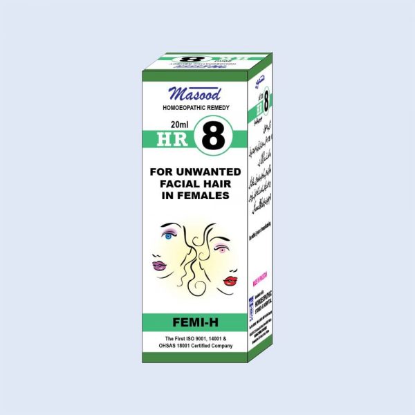 HR-08 (FEMI-H) | Homeopathic medicine for the treatment of Unwanted Facial  Hairs In Females by Masood Pharma | Online Homoeopathic Store