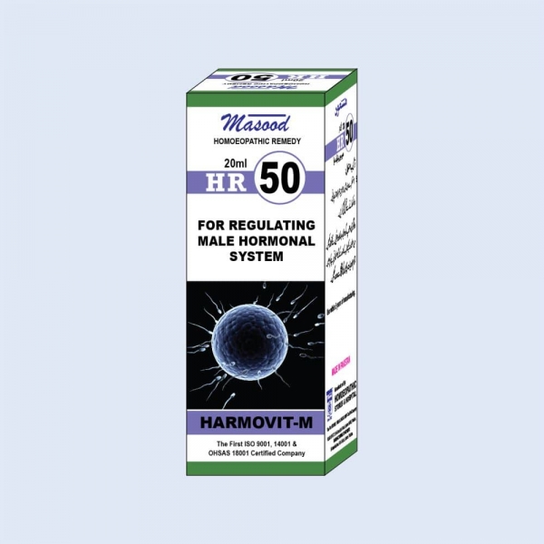 HR-50 (HARMOVIT-M)| Homeopathic medicine for the treatment of Regulating Male Hormonal System by Masood Pharma