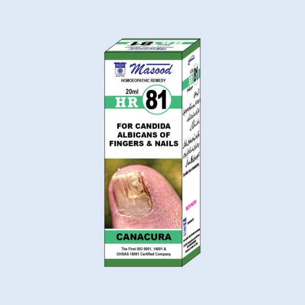 HR-81 (CANACURA) | Homeopathic medicine for the treatment of Candida Albicans Of Fingers And Nails by Masood Pharma